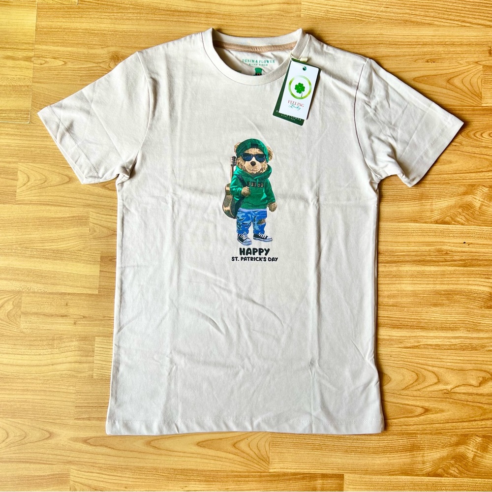 Denim & Flower boy t shirt